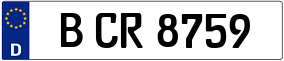 Trailer License Plate